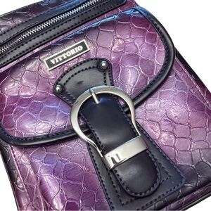 NWOT Purple Vittorio Crossbody Luxury Handbag